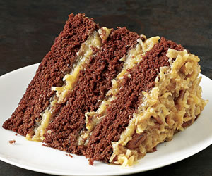 So many delicious cake flavors (german chocolate cake)